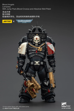 Коллекционная фигура Лемартес Дорн Warhammer 40,000 Blood Angels Lemartes with Jump Pack, Blood Crozius and Absolver Bolt Pistol 1/18