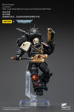 Коллекционная фигура Лемартес Дорн Warhammer 40,000 Blood Angels Lemartes with Jump Pack, Blood Crozius and Absolver Bolt Pistol 1/18