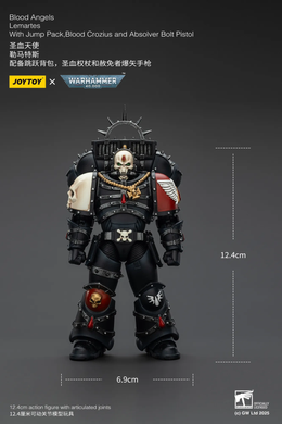 Коллекционная фигура Лемартес Дорн Warhammer 40,000 Blood Angels Lemartes with Jump Pack, Blood Crozius and Absolver Bolt Pistol 1/18