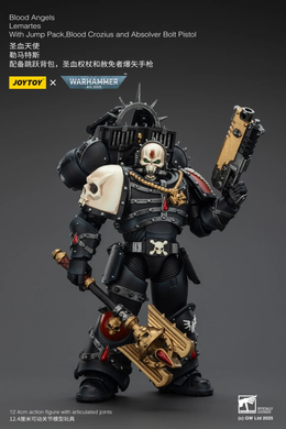 Коллекционная фигура Лемартес Дорн Warhammer 40,000 Blood Angels Lemartes with Jump Pack, Blood Crozius and Absolver Bolt Pistol 1/18