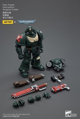 Коллекционная фигура Штурмовик Темных Ангелов Warhammer 40k Dark Angels Intercessors Sergeant Caslan 1/18