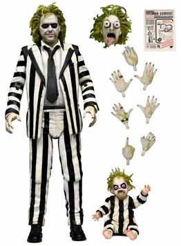 Коллекционная фигура Битлджус NECA Beetlejuice Beetlejuice Ultimate "Striped Suit" Beetlejuice