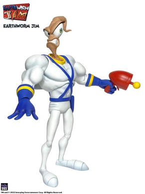 Коллекционная фигура Червяк Джим Premium DNA Earthworm Jim