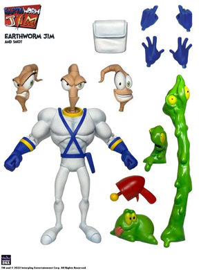 Коллекционная фигура Червяк Джим Premium DNA Earthworm Jim