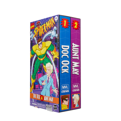 Комплект колекційних Доктор Отто Октавіус та тітка Мей Marvel Legends VHS Doctor Octopus & Aunt May