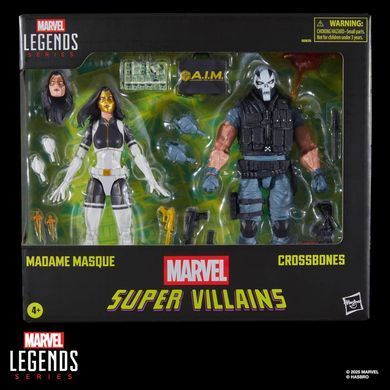 Комплект колекційних фігур Мадам Маска та Кроссбоунс Marvel Legends Madame Masque & Crossbones 2-pack (Amazon exclusive)