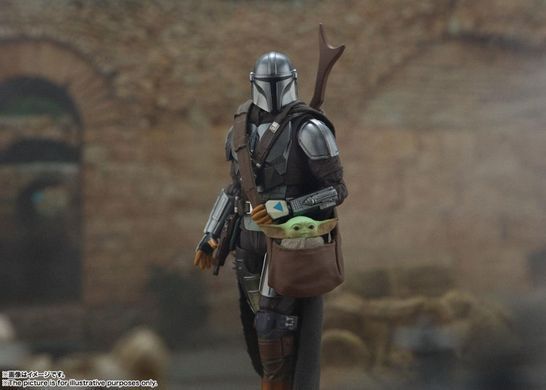 Колекційна фігура Мандалорець Дін Джарін та Грогу S.H.Figuarts The Mandalorian (Din Djarin) and Grogu