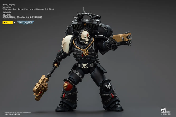 Коллекционная фигура Лемартес Дорн Warhammer 40,000 Blood Angels Lemartes with Jump Pack, Blood Crozius and Absolver Bolt Pistol 1/18