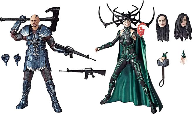 Набір колекційних фігур Хела і Скурдж Marvel Legends Skurge and Hela