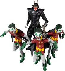 Комплект колекційних фігур Бетмен, який сміється та Робіни DC Multiverse Batman Who Laughs with Robins of Earth-22