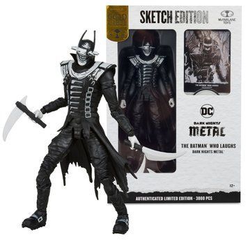 Коллекционная фигура Бэтмен, который смеется DC Multiverse The Batman Who Laughs Sketch Edition Gold Label SDCC2023 Exclusive