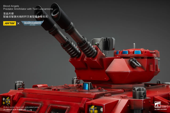 Колекційна фігура Хижак Аннігілятор Кривавих Янголів Warhammer 40K Blood Angels Predator Annihilator with Twin Lascannons 1/18