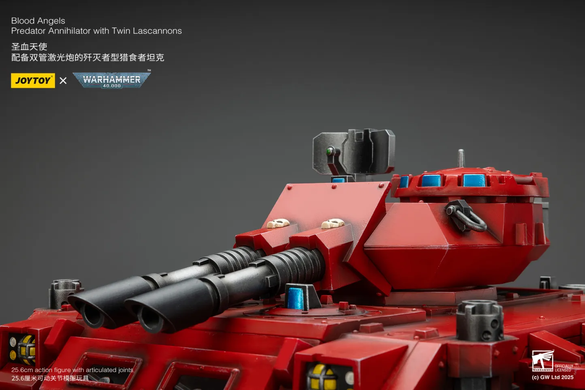 Колекційна фігура Хижак Аннігілятор Кривавих Янголів Warhammer 40K Blood Angels Predator Annihilator with Twin Lascannons 1/18