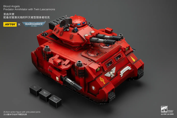 Колекційна фігура Хижак Аннігілятор Кривавих Янголів Warhammer 40K Blood Angels Predator Annihilator with Twin Lascannons 1/18