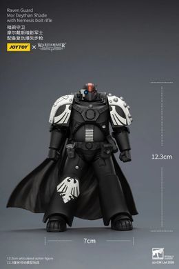 Коллекционная фигура Мор Дейтан Шейд Warhammer: The Horus Heresy Raven Guard Mor Deythan Shade with Nemesis Bolt Rifle 1/18