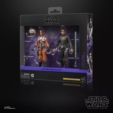 Комплект колекційних фігур Джейна Соло та Джейсен Соло Star Wars The Black Series Jaina Solo & Jacen Solo