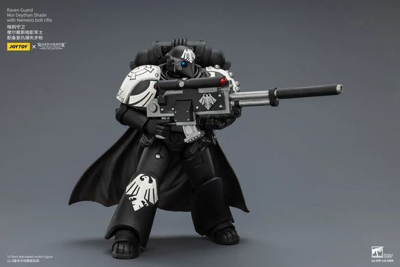 Коллекционная фигура Мор Дейтан Шейд Warhammer: The Horus Heresy Raven Guard Mor Deythan Shade with Nemesis Bolt Rifle 1/18