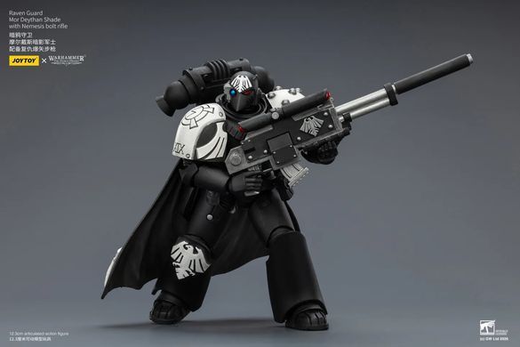 Коллекционная фигура Мор Дейтан Шейд Warhammer: The Horus Heresy Raven Guard Mor Deythan Shade with Nemesis Bolt Rifle 1/18