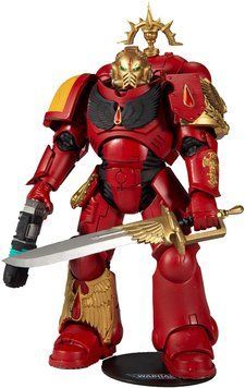 Коллекционная фигура Летенант Кровавых Ангелов Mcfarlane Warhammer 40k Blood Angels Primaris Lieutenant Gold Label