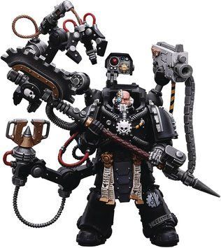 Коллекционная фигура Мастер Кузниці Железных Рук Отец Малкаан Феиррос Warhammer 40K Iron Hands Iron Father Feirros 1/18 JoyToy