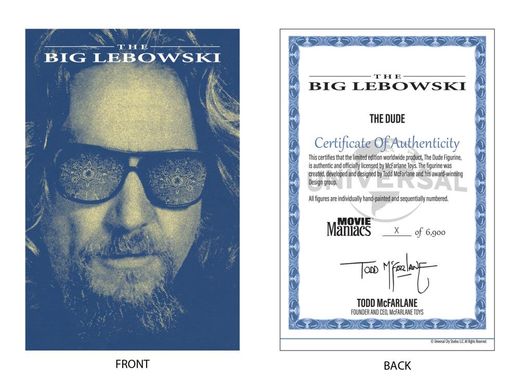 Колекційна фігура Чувак Великий Лебовскі The Big Lebowski Movie Maniacs The Dude Limited Edition 6900