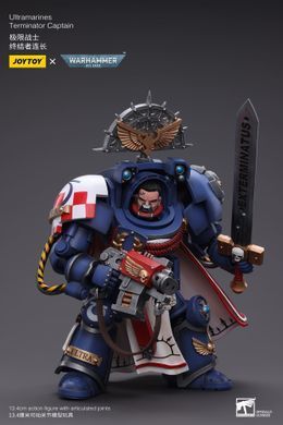 Колекційна фігура Капітан Ультрамаринів у броні термінатора Warhammer 40K Ultramarines Terminator Captain 1/18
