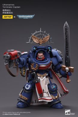 Колекційна фігура Капітан Ультрамаринів у броні термінатора Warhammer 40K Ultramarines Terminator Captain 1/18