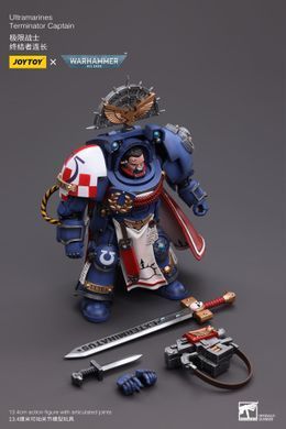 Колекційна фігура Капітан Ультрамаринів у броні термінатора Warhammer 40K Ultramarines Terminator Captain 1/18