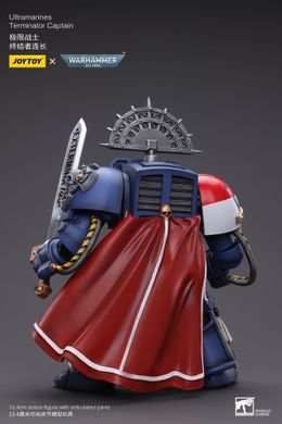 Колекційна фігура Капітан Ультрамаринів у броні термінатора Warhammer 40K Ultramarines Terminator Captain 1/18