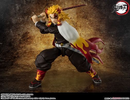 Коллекционная фигура Кёджуро Ренгоку Demon Slayer: Kimetsu no Yaiba S.H.Figuarts Kyojuro Rengoku