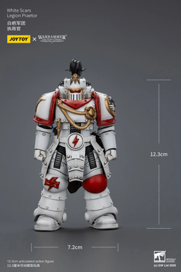 Колекційна фігура Претор Білих Шрамів Warhammer: The Horus Heresy White Scars Legion Praetor 1/18