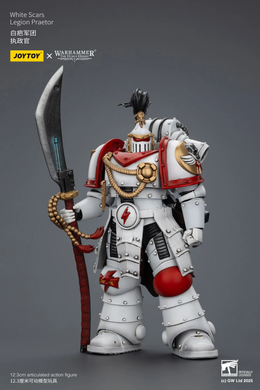 Колекційна фігура Претор Білих Шрамів Warhammer: The Horus Heresy White Scars Legion Praetor 1/18
