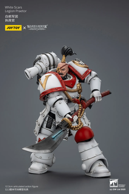 Колекційна фігура Претор Білих Шрамів Warhammer: The Horus Heresy White Scars Legion Praetor 1/18
