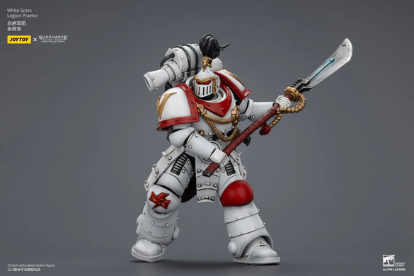 Колекційна фігура Претор Білих Шрамів Warhammer: The Horus Heresy White Scars Legion Praetor 1/18