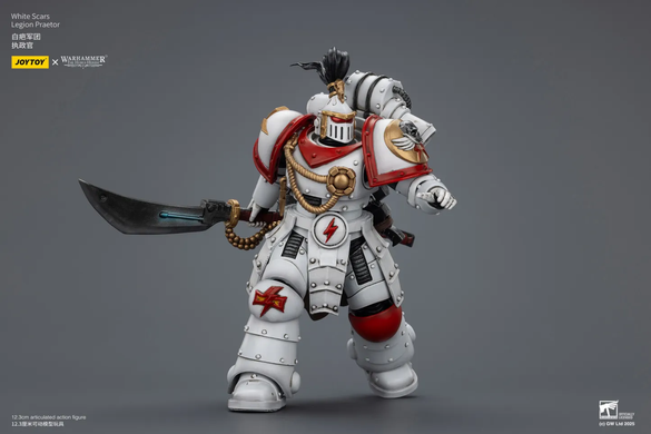 Колекційна фігура Претор Білих Шрамів Warhammer: The Horus Heresy White Scars Legion Praetor 1/18