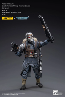 Коллекционная фигура Сержант Корпуса Смерти Крига Warhammer 40K Death Korps of Krieg Veteran Squad Guardsman Squad Sergeant 1/18