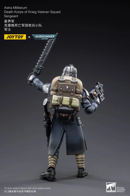 Коллекционная фигура Сержант Корпуса Смерти Крига Warhammer 40K Death Korps of Krieg Veteran Squad Guardsman Squad Sergeant 1/18