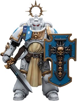 Колекційна фігура Ветеран Ультрамаринів Білих Консулів Warhammer 40K Ultramarines White Consuls Bladeguard Veteran 1/18 JoyToy