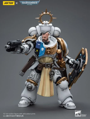 Колекційна фігура Ветеран Ультрамаринів Білих Консулів Warhammer 40K Ultramarines White Consuls Bladeguard Veteran 1/18 JoyToy