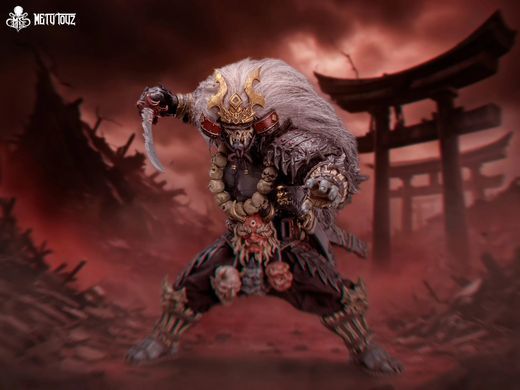 Коллекционная фигура Самурай Асура Такигава Mety Toyz 1/10 Adventurer World Oni-faced Asura Takigawa + Accessory Pack