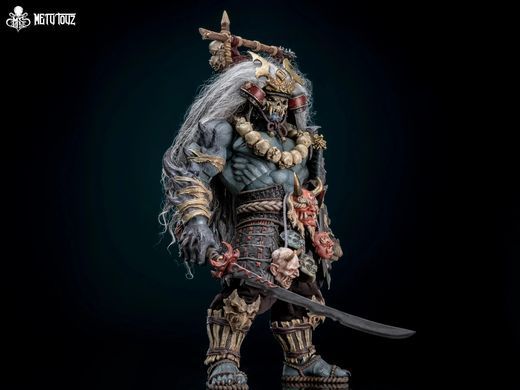 Коллекционная фигура Самурай Асура Такигава Mety Toyz 1/10 Adventurer World Oni-faced Asura Takigawa + Accessory Pack