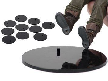 Подставки для фигур 6-8 дюймов ( 15-20см.) Action Figure Display Stands 10-Pack (черные)