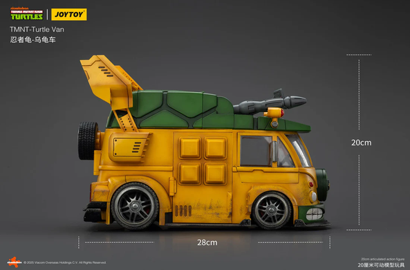 Коллекционная фигура Микроавтобус Черепашек-ниндзя TMNT-Turtle Van JoyToy 1/18