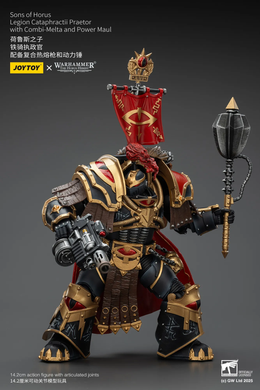 Колекційна фігура Претор Синів Хоруса Warhammer: The Horus Heresy Sons of Horus Legion Cataphractii Praetor with Combi-Melta and Power Maul 1/18
