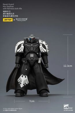 Коллекционная фигура Мор Дейтан Warhammer: The Horus Heresy Raven Guard Mor Deythan with Nemesis Bolt Rifle 1/18