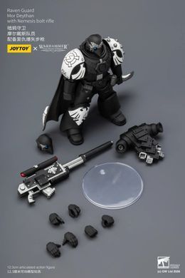 Коллекционная фигура Мор Дейтан Warhammer: The Horus Heresy Raven Guard Mor Deythan with Nemesis Bolt Rifle 1/18