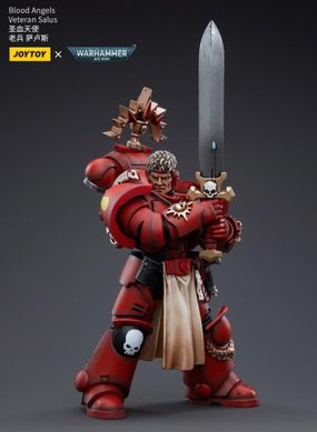 Колекційна фігура Ветеран Кривавих Янголів Салюс Толмерон Warhammer 40K Blood Angels Veteran Salus 1/18 JoyToy