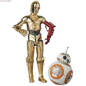 Комплект коллекционных фигур дроиды C-3PO та BB-8 Star Wars Mafex No.029 C-3PO & BB-8
