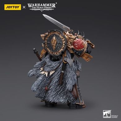 Коллекционная фигура Примаръ Легиона Космический Волков Леман Русс Warhammer: The Horus Heresy Space Wolves Leman Russ, Primarch of the VIth Legion 1/18