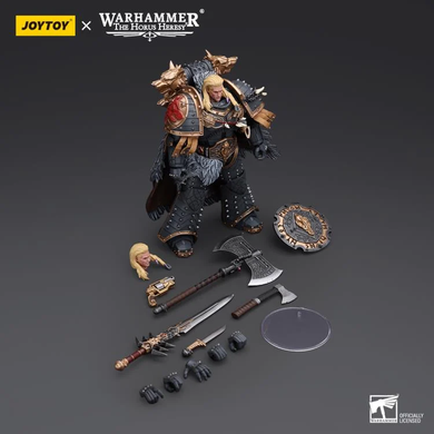 Коллекционная фигура Примаръ Легиона Космический Волков Леман Русс Warhammer: The Horus Heresy Space Wolves Leman Russ, Primarch of the VIth Legion 1/18